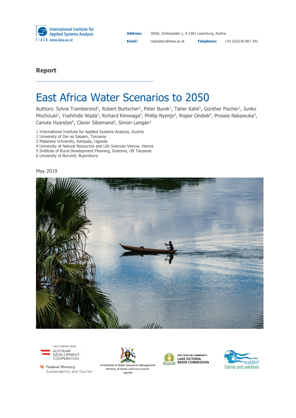 East Africa Water Scenarios to 2050