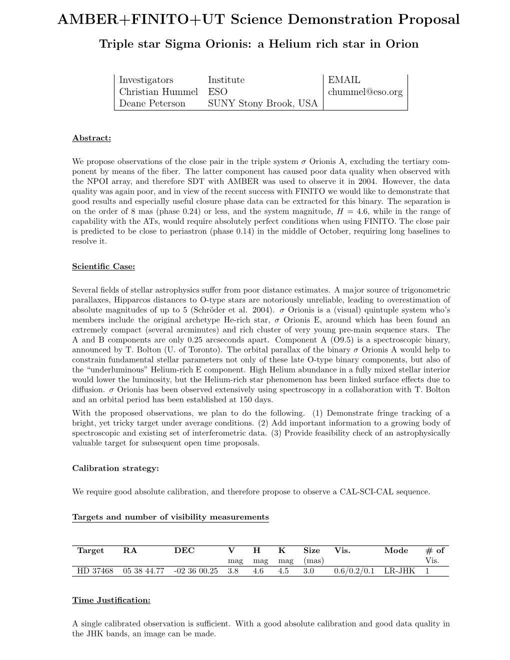 Triple Star Sigma Orionis: a Helium Rich Star in Orion