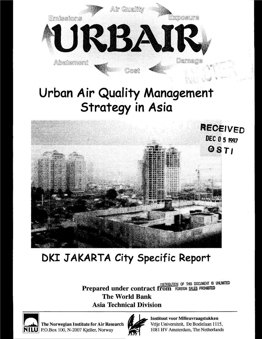 URBAIR. Urban Air Quality Management Strategy in Asia. DKI