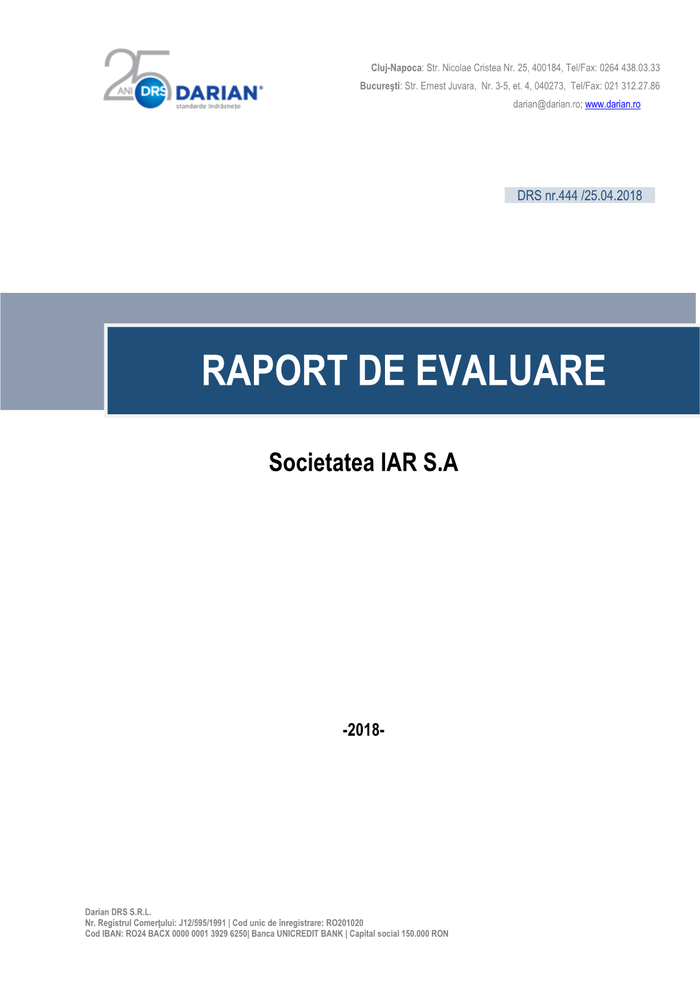 Raport De Evaluare