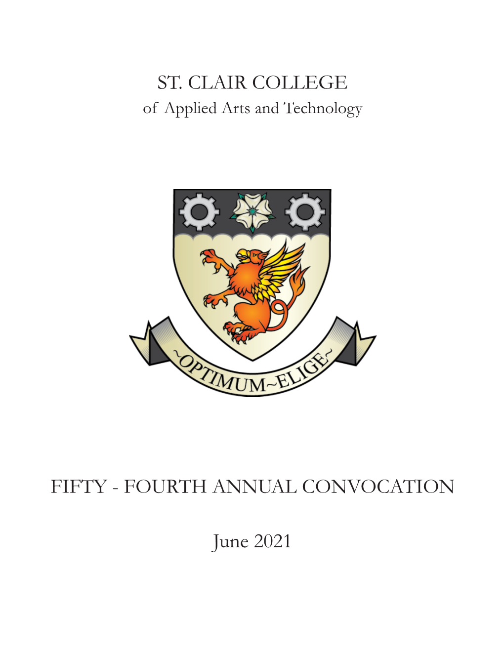 FOURTH ANNUAL CONVOCATION June 2021