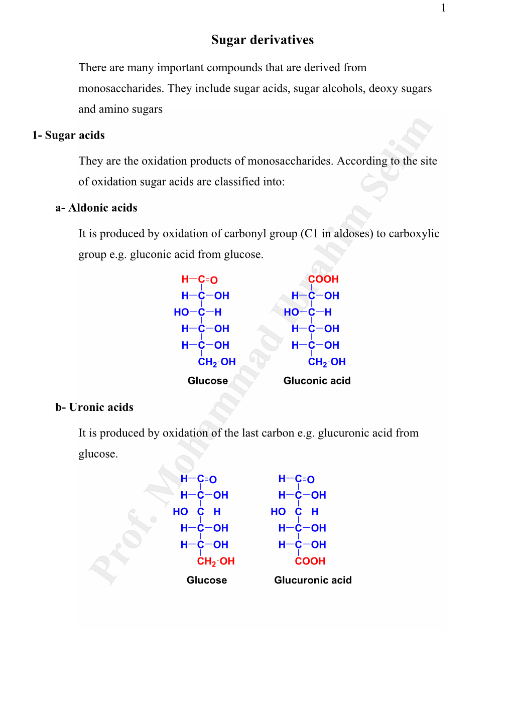 Sugar Derivatives