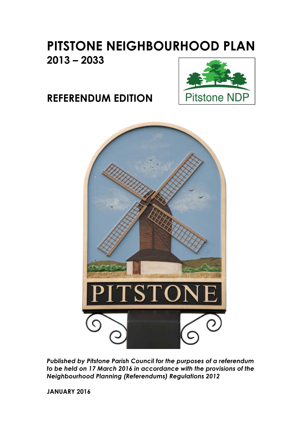 Pitstone Neighbourhood Plan 2013 – 2033