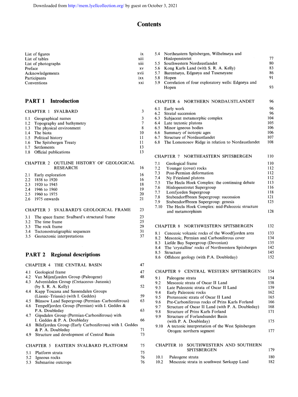 Contents PART 1 Introduction PART 2 Regional