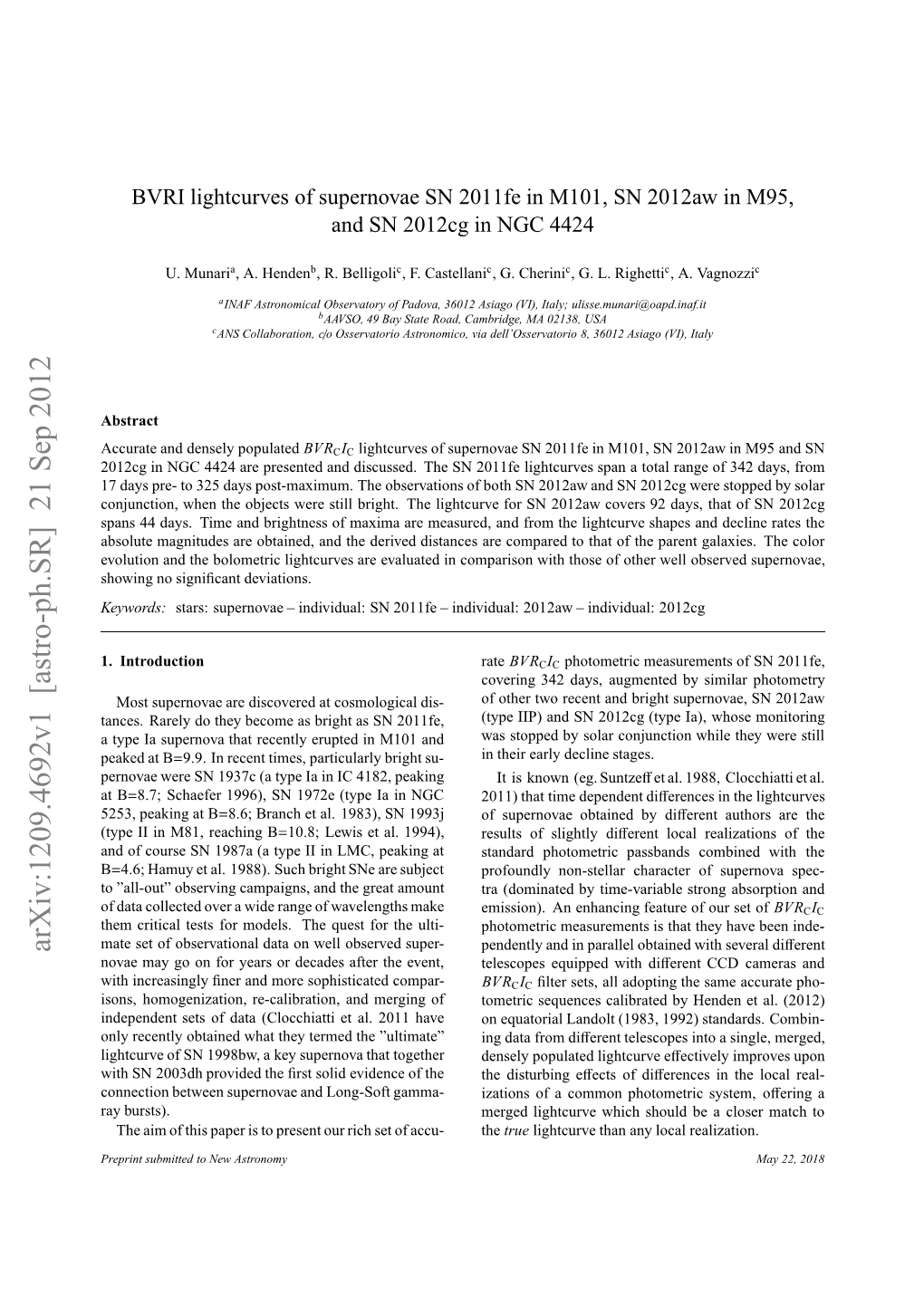 Arxiv:1209.4692V1 [Astro-Ph.SR] 21 Sep 2012 Rpitsbitdt E Astronomy New to Submitted Preprint a Bursts)