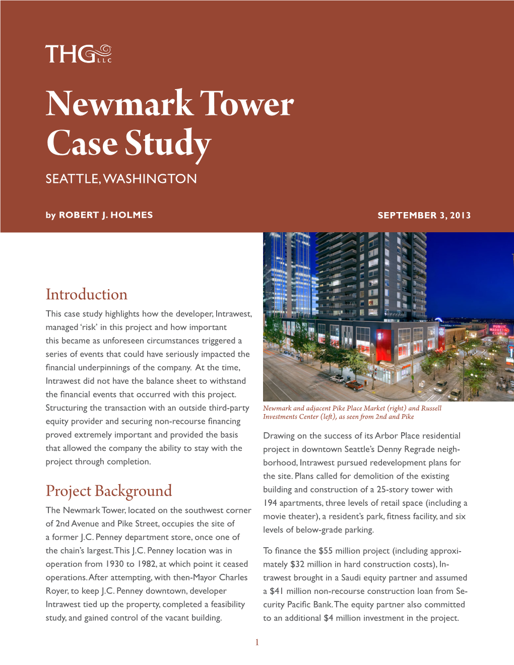 Newmark Tower Case Study SEATTLE, WASHINGTON by ROBERT J