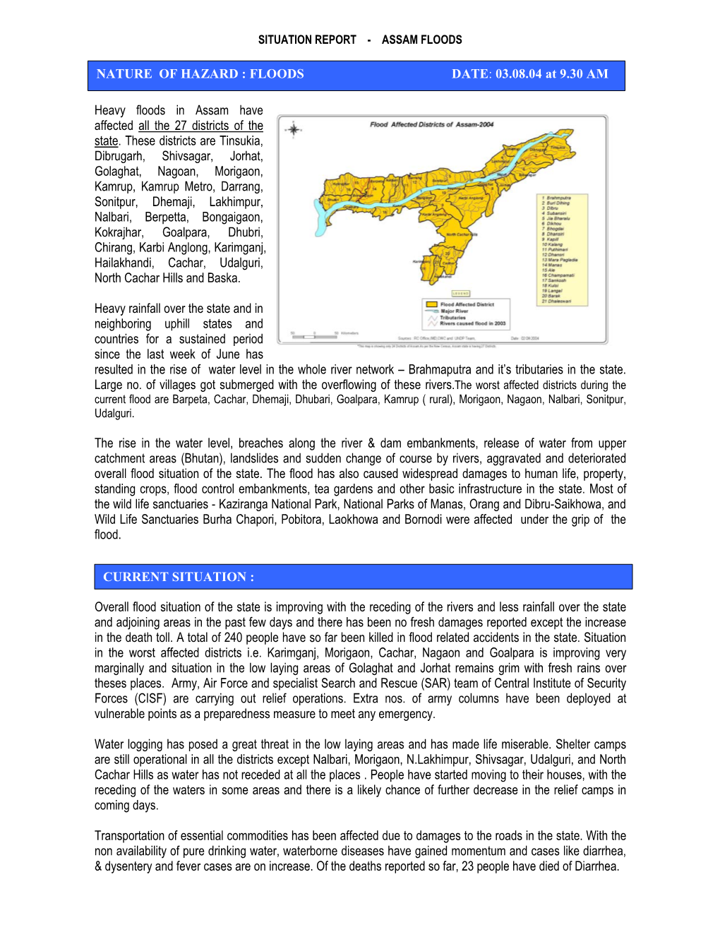 Heavy Floods in Assam Have Affected All the 27 Districts of the State