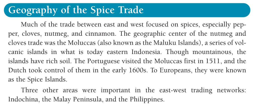 Geography of the Spice Trade