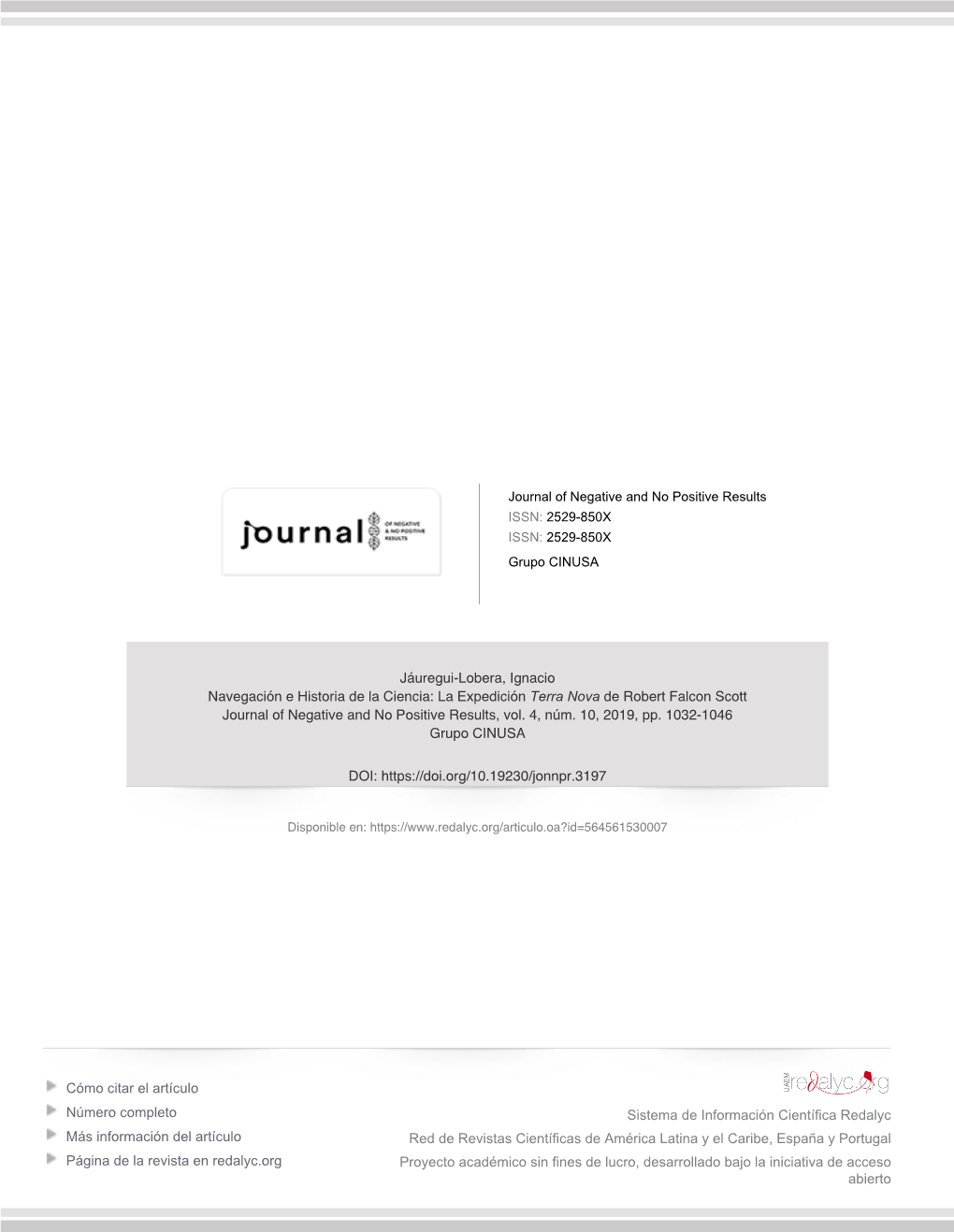 La Expedición Terra Nova De Robert Falcon Scott Journal of Negative and No Positive Results, Vol