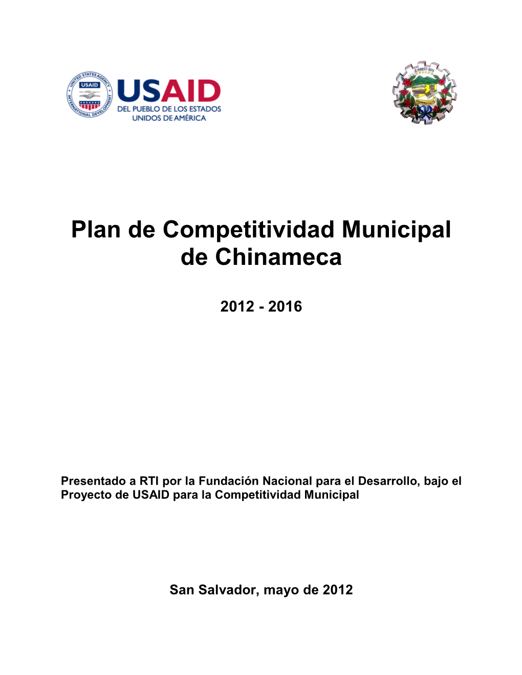 Proyecto USAID Para La Competitividad Municipal