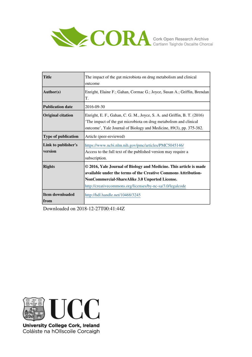 The Impact of the Gut Microbiota on Drug Metabolism and Clinical Outcome