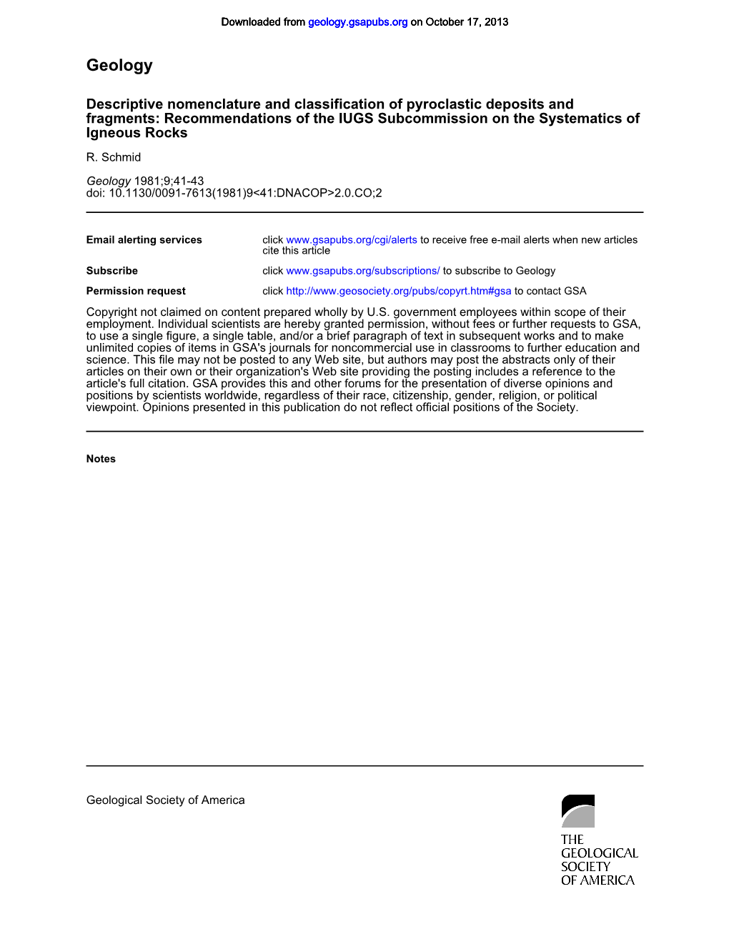 1981 203 Descriptive Nomenclature and Classification of Pyroclastic