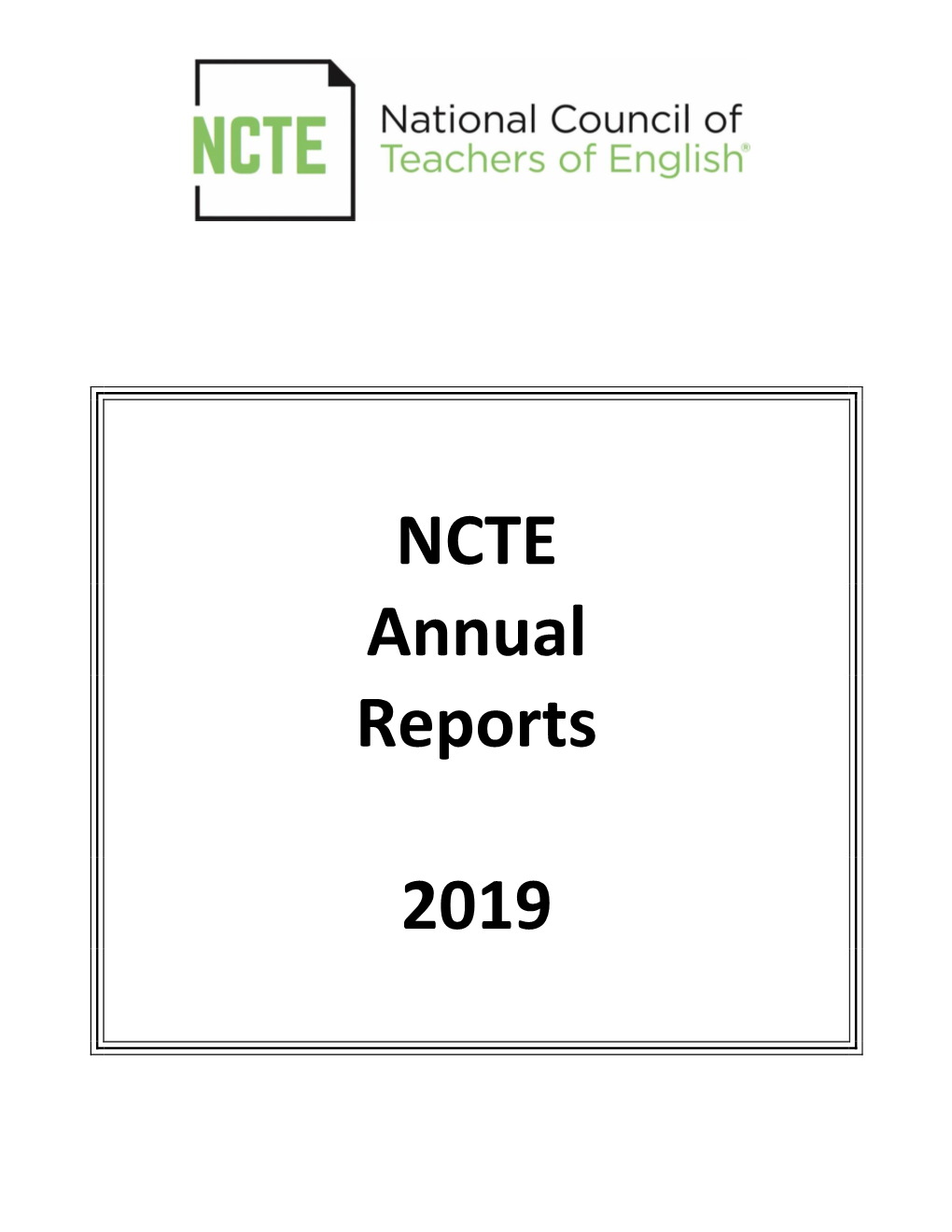NCTE Annual Reports 2019