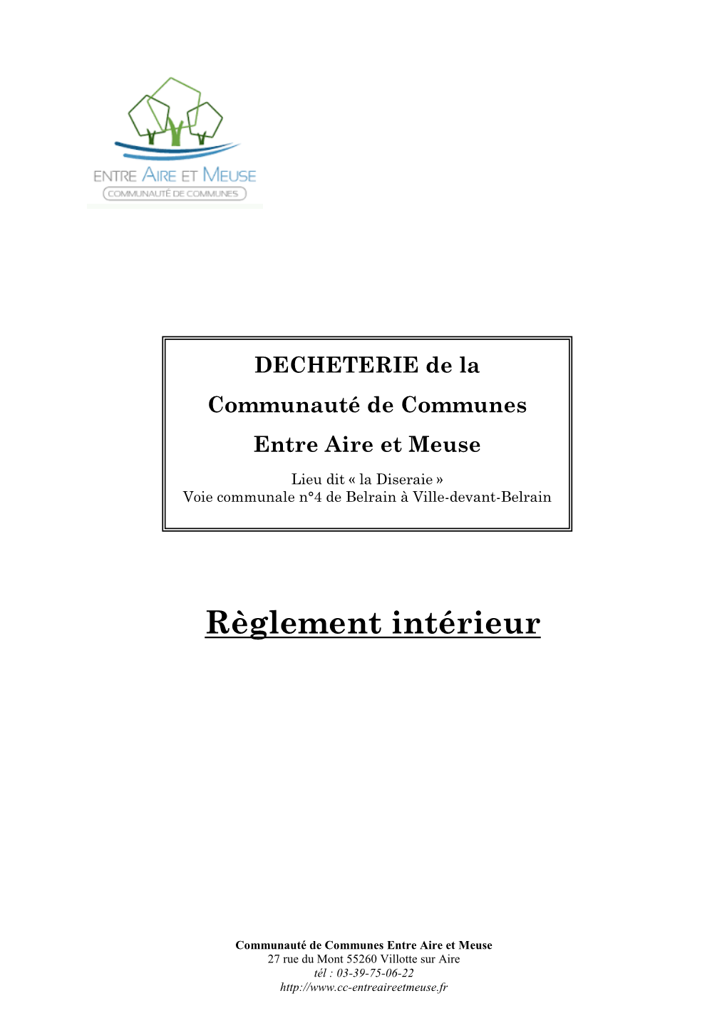 Règlement Intérieur