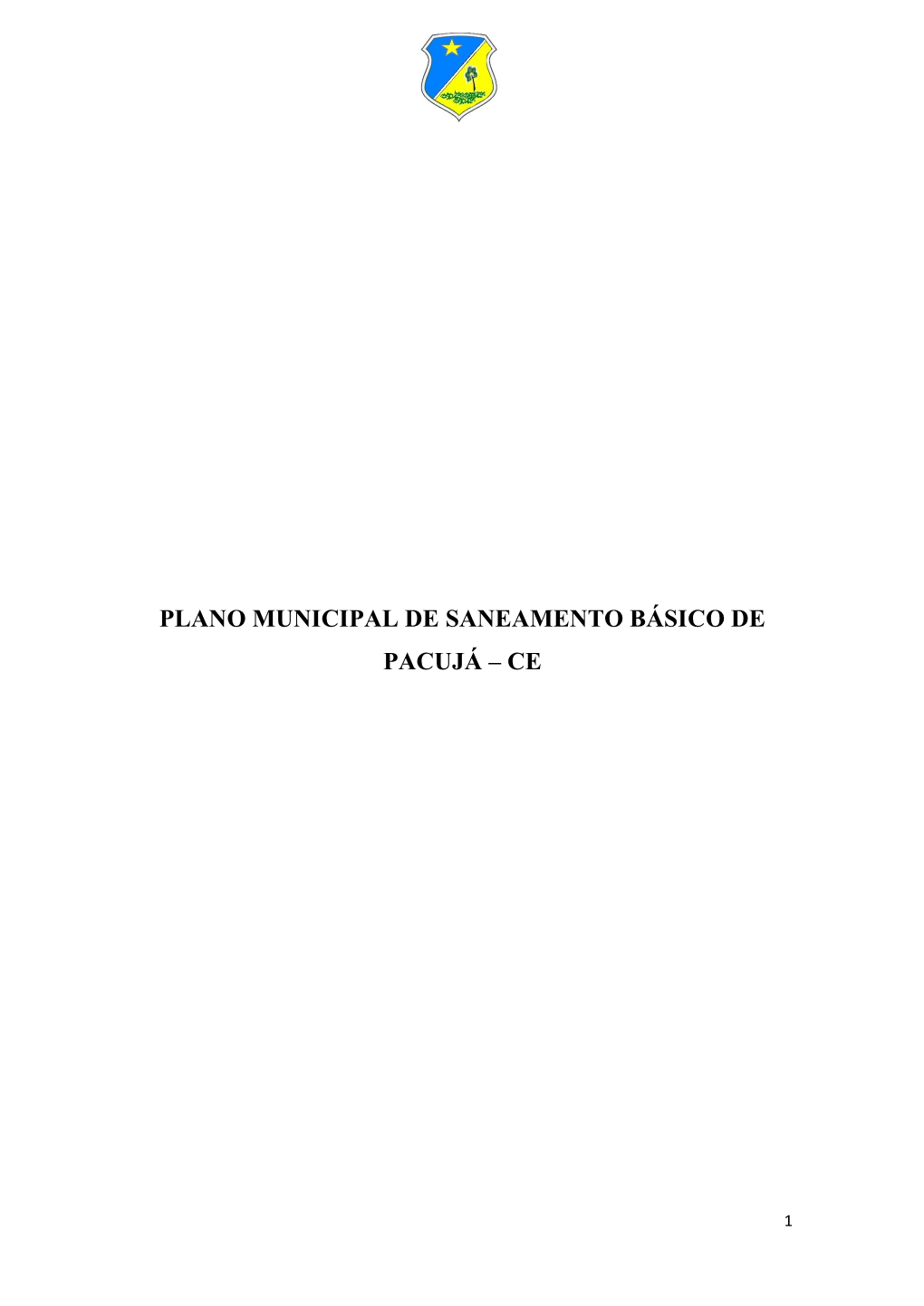 Plano Municipal De Saneamento Básico De Pacujá – Ce