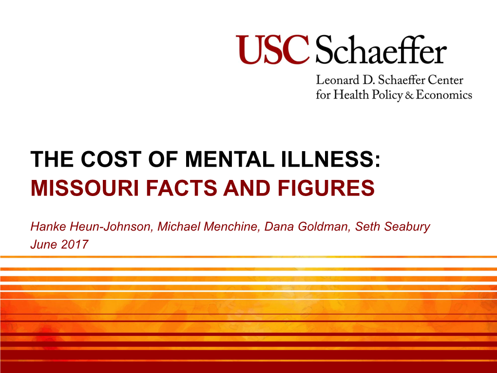 The Cost of Mental Illness: Missouri Facts and Figures