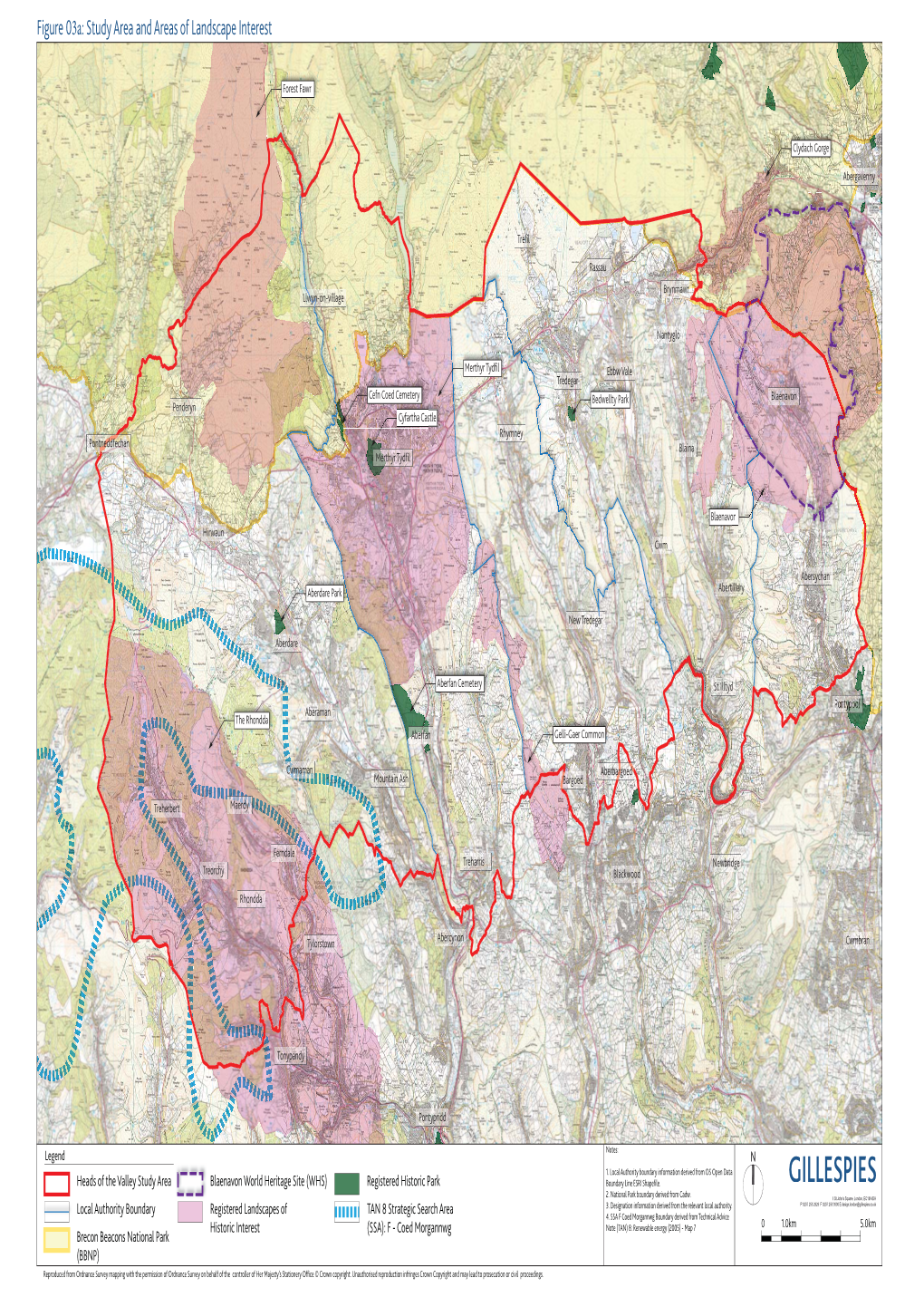 Figure 03A: Study Area and Areas of Landscape Interest