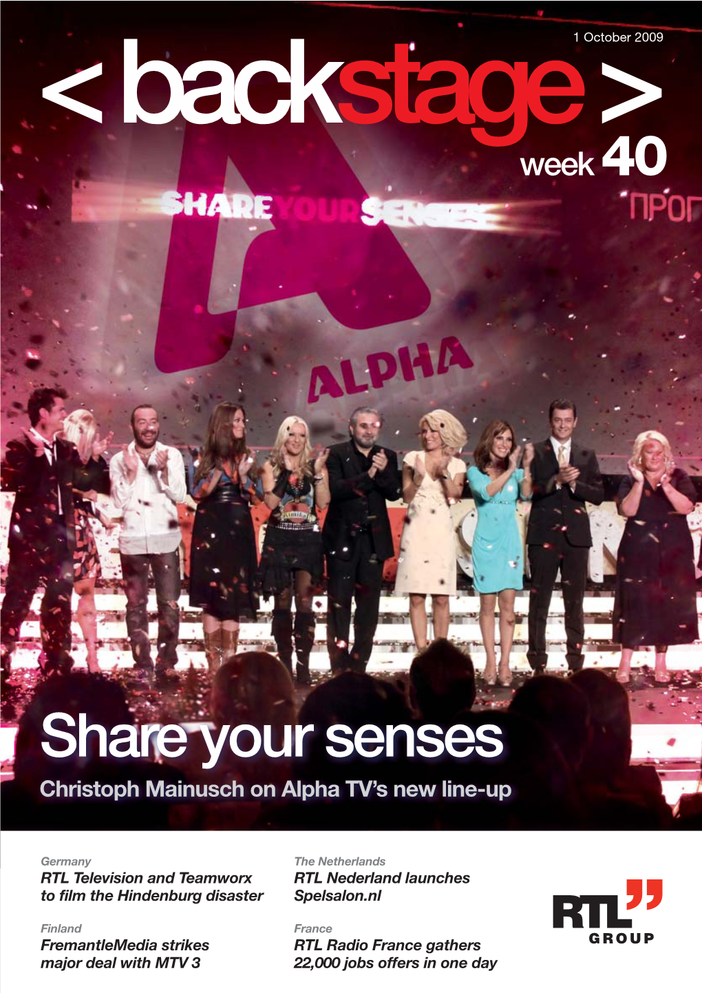 Share Your Senses Christoph Mainusch on Alpha TV’S New Line-Up