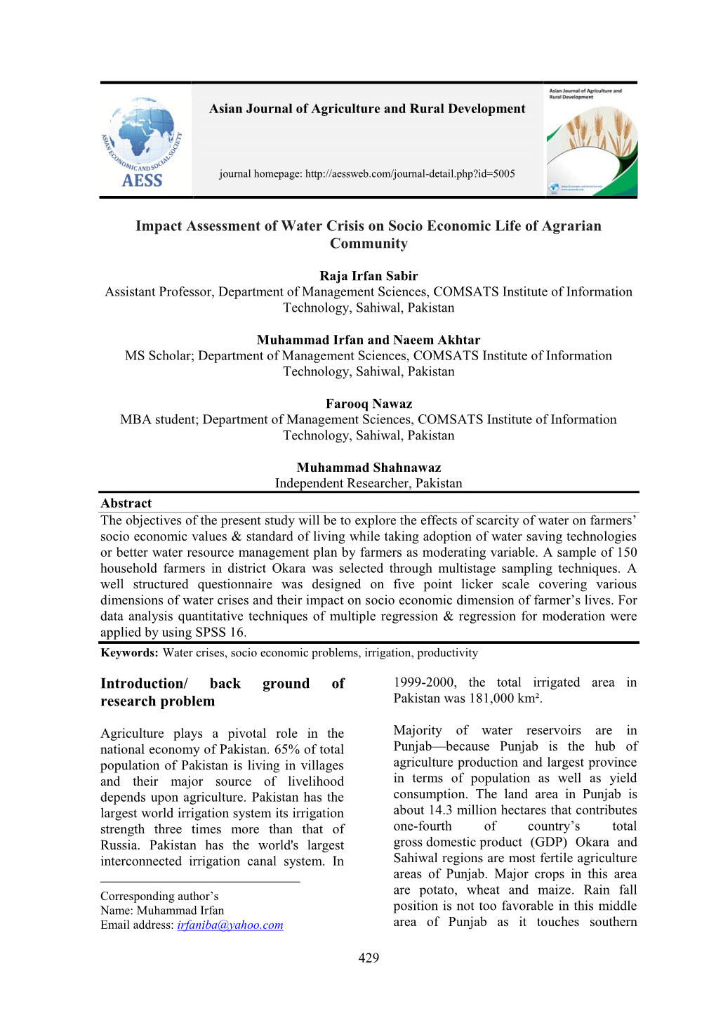 Effect of Selected Insecticide on Whitefly