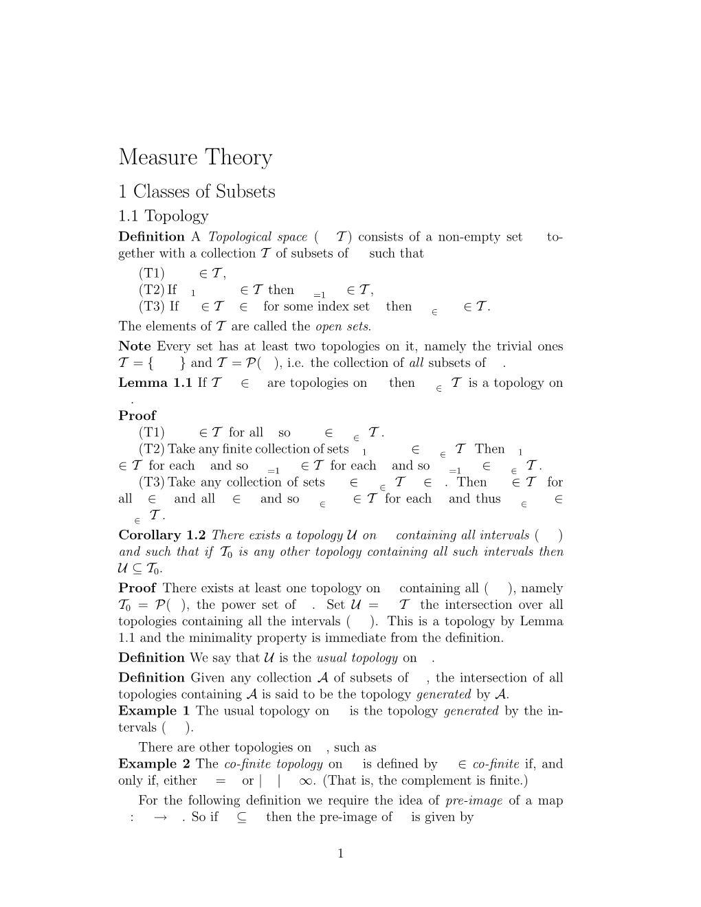 Measure Theory