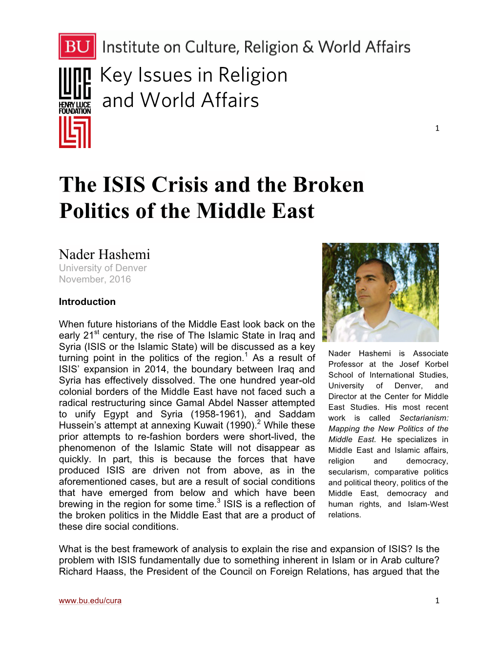 The ISIS Crisis and the Broken Politics of the Middle East