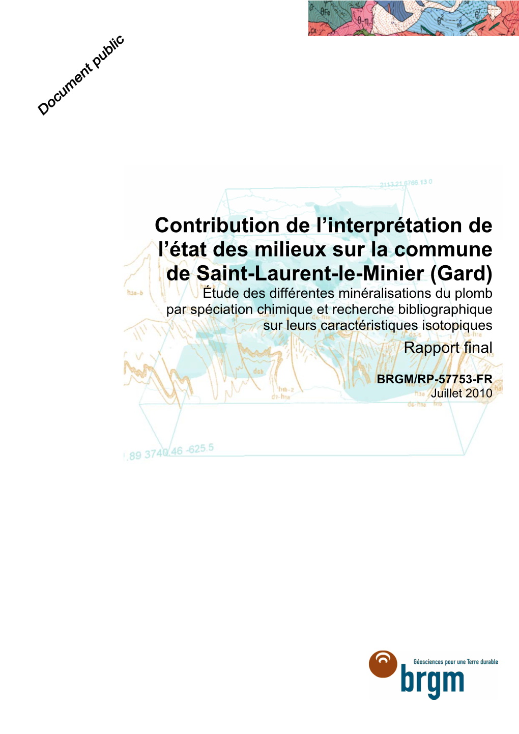 Contribution De L'interprétation De L'état Des Milieux Sur La Commune De