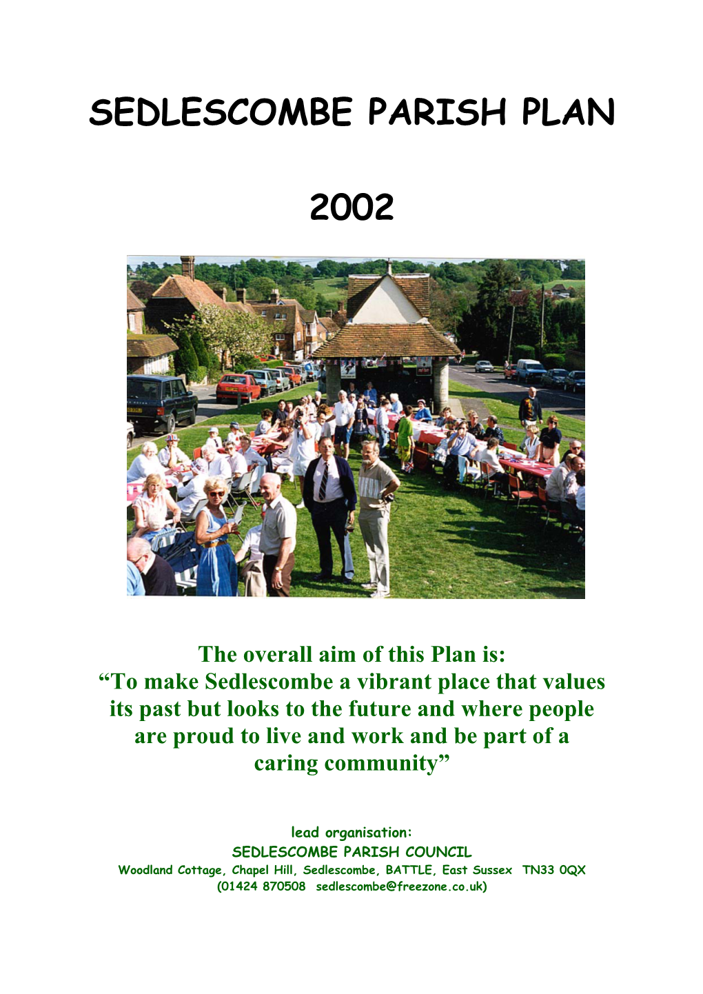 Sedlescombe Parish Plan 2002-2007