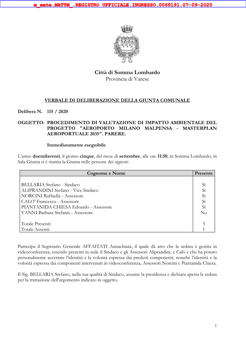 Città Di Somma Lombardo Provincia Di Varese