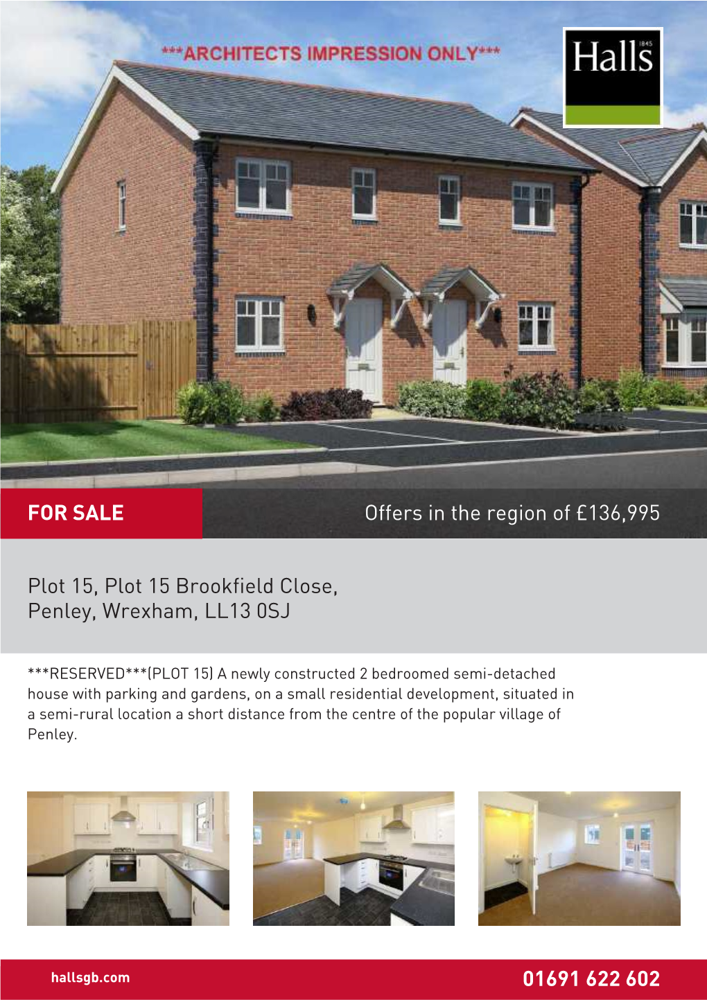 Plot 15, Plot 15 Brookfield Close, Penley, Wrexham, LL13 0SJ 01691