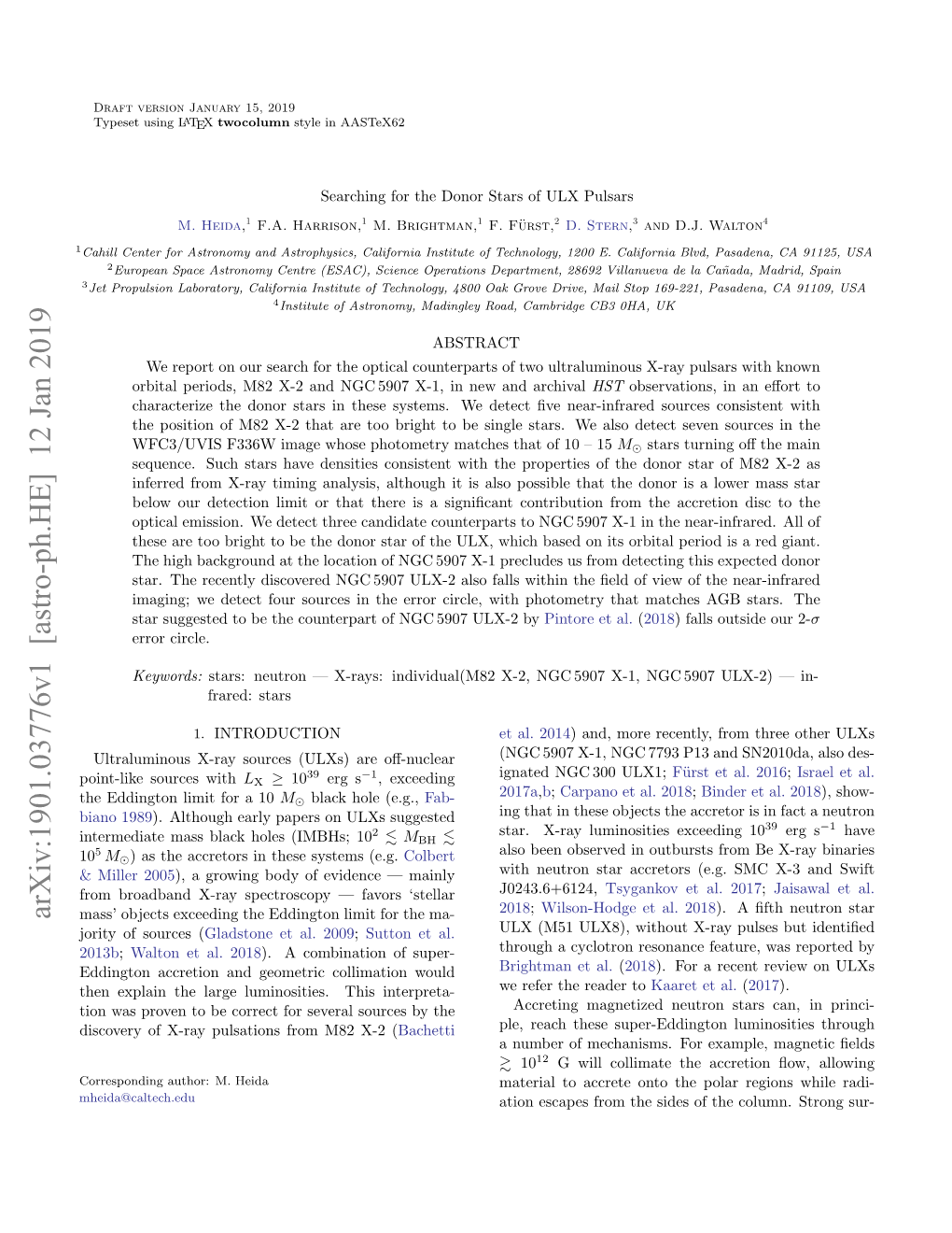 Searching for the Donor Stars of ULX Pulsars