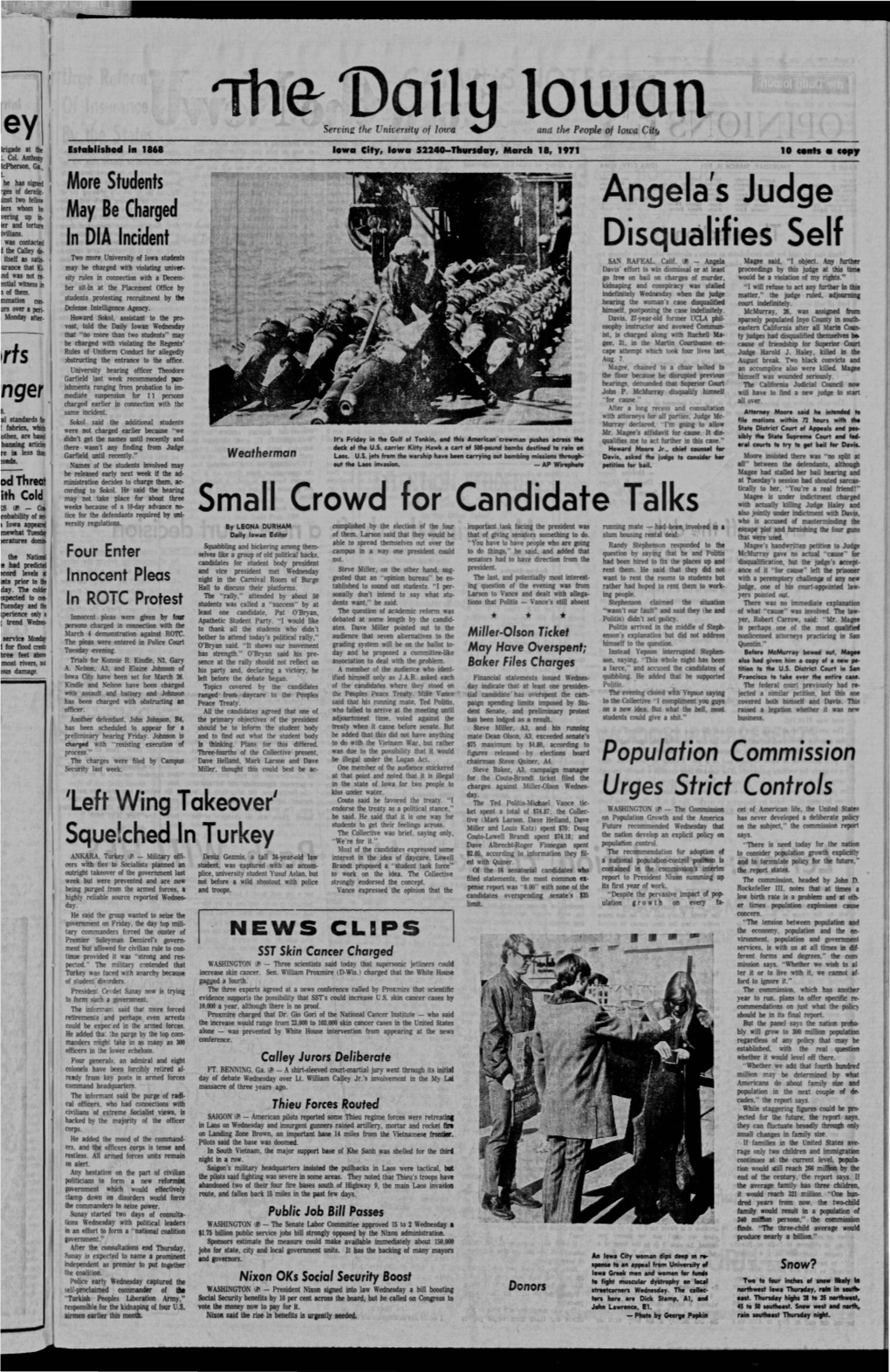 Daily Iowan (Iowa City, Iowa), 1971-03-18