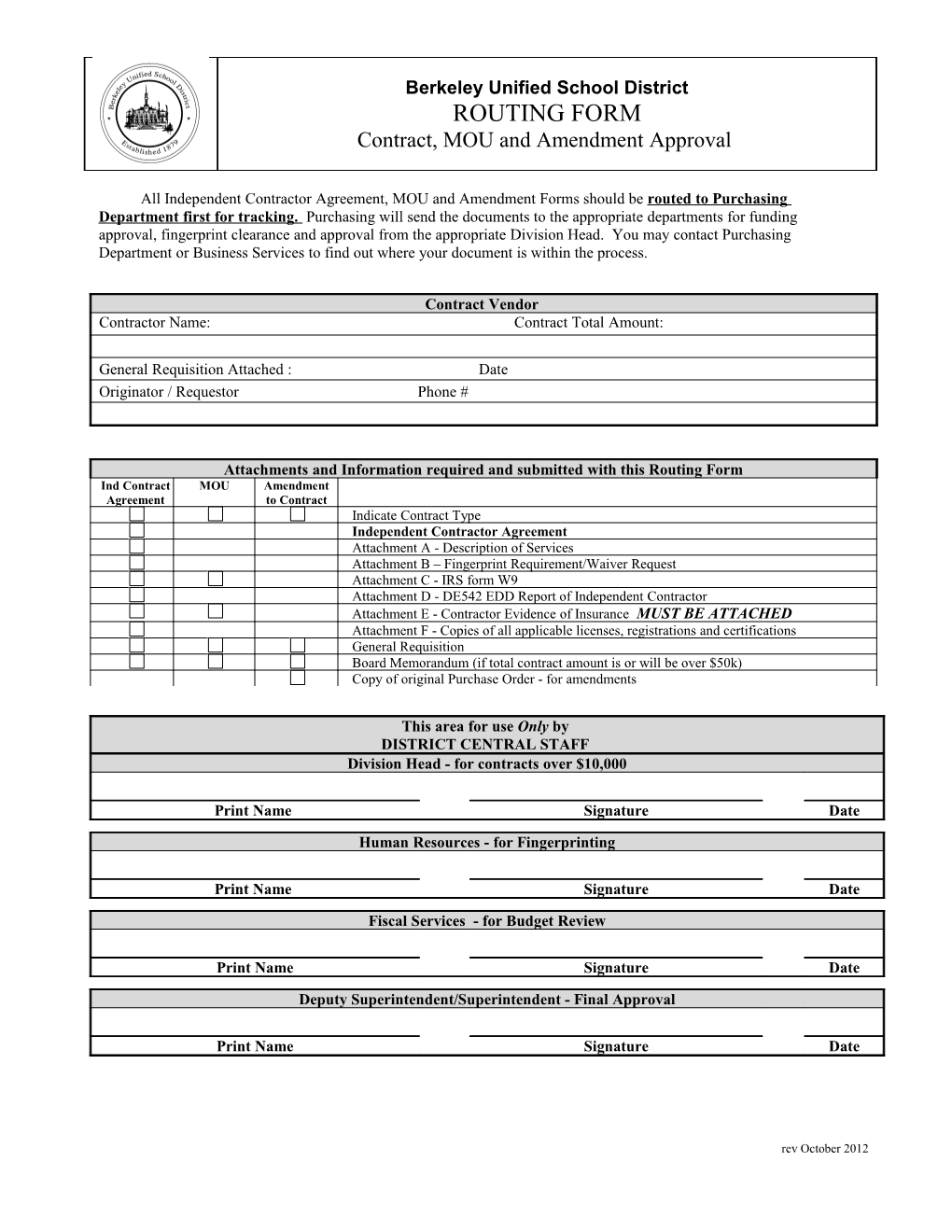 This Amendment Is Entered Into Between the Berkeley Unified School District (BUSD) And