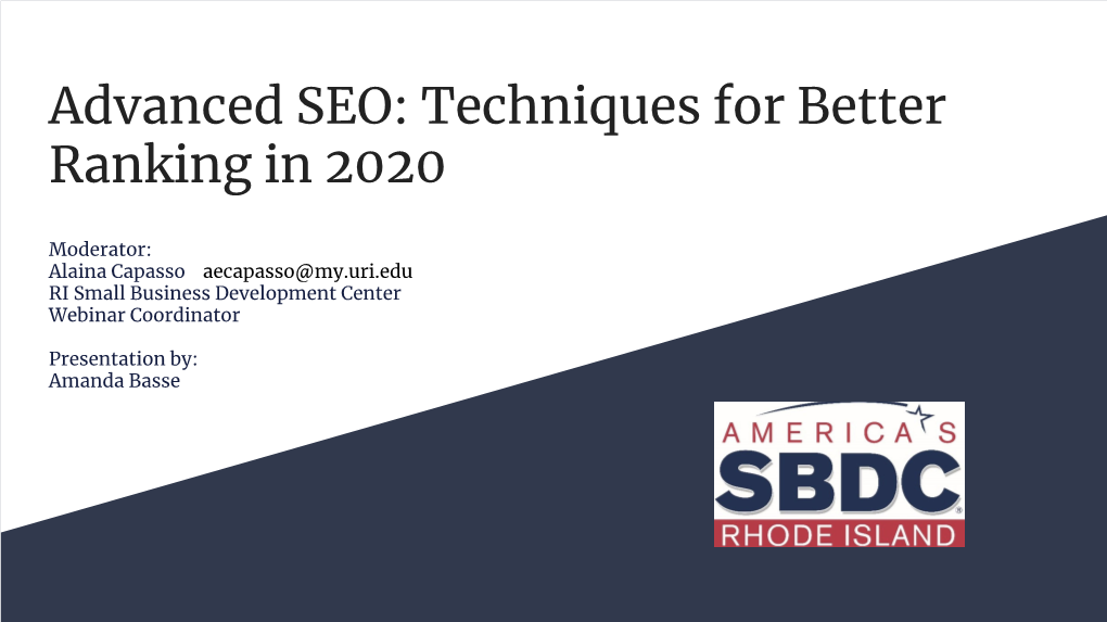 Advanced SEO: Techniques for Better Ranking in 2020