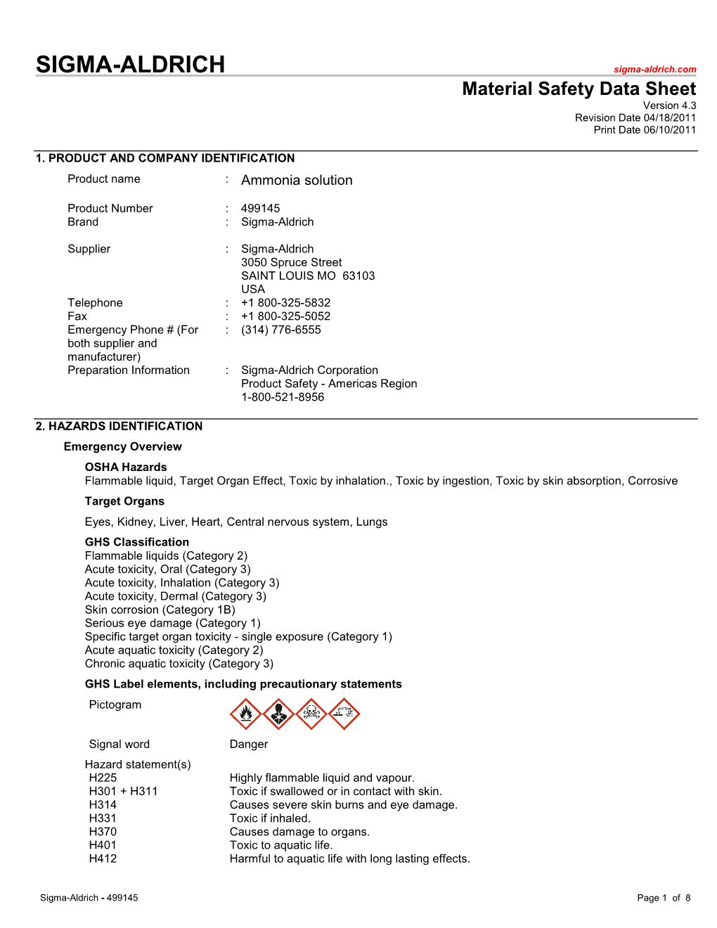 Ammonia 7N Methanol.Pdf