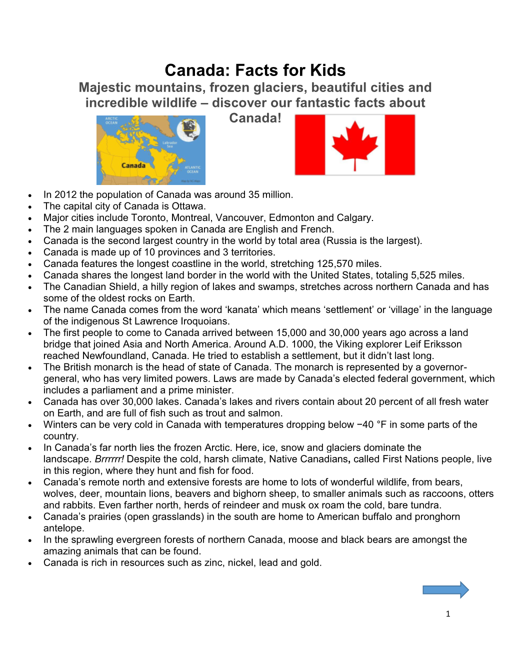 Canada: Facts for Kids Majestic Mountains, Frozen Glaciers, Beautiful Cities and Incredible Wildlife – Discover Our Fantastic Facts About Canada!