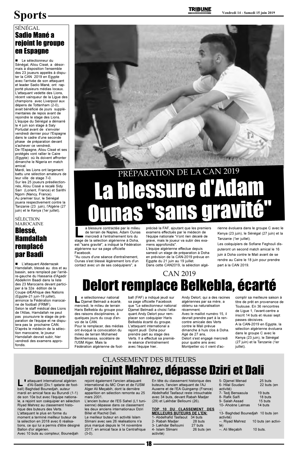 La Blessure D'adam Ounas "Sans Gravité"