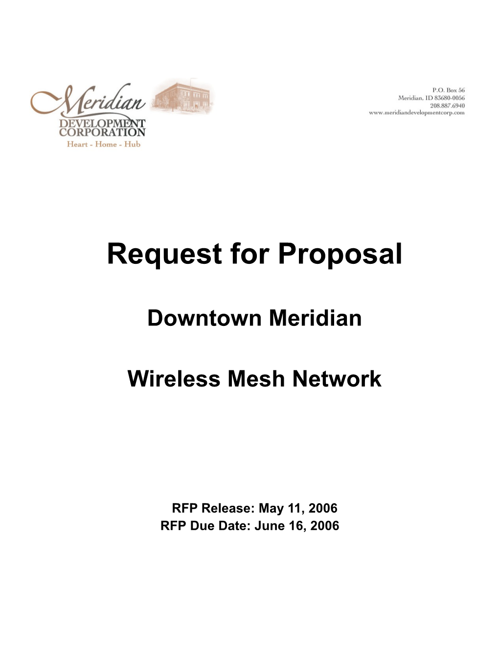 Downtown Meridian Master Plan