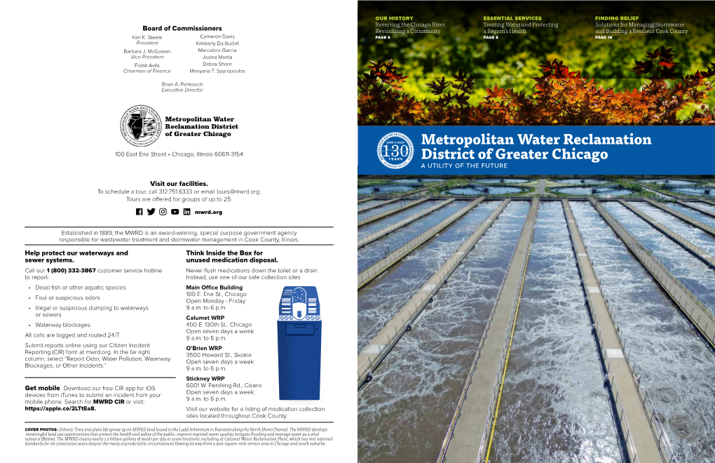 Metropolitan Water Reclamation District of Greater Chicago: a Utility