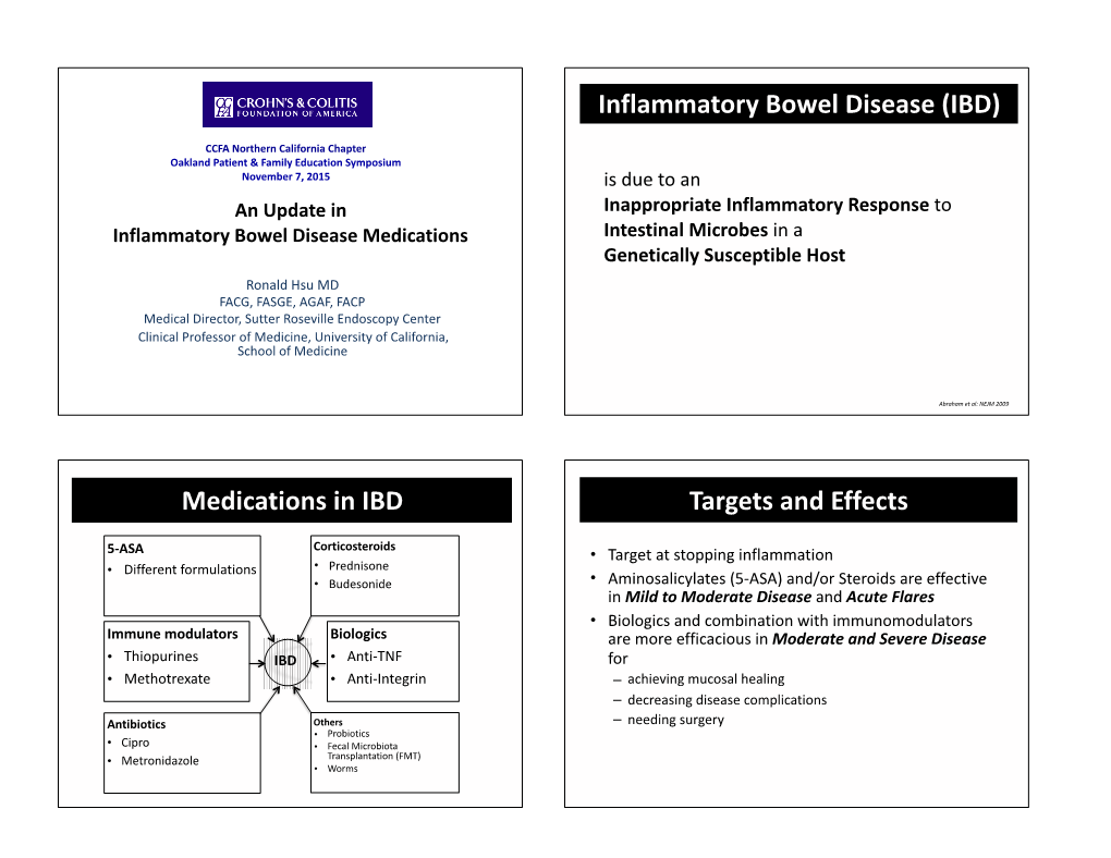 CCFA IBD Medications Update