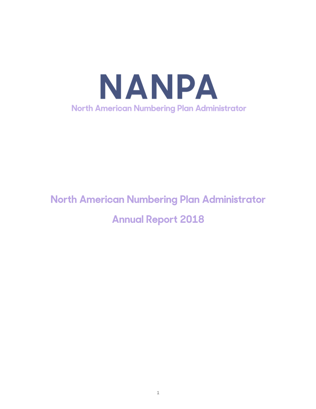 NANPA Annual Report 2018