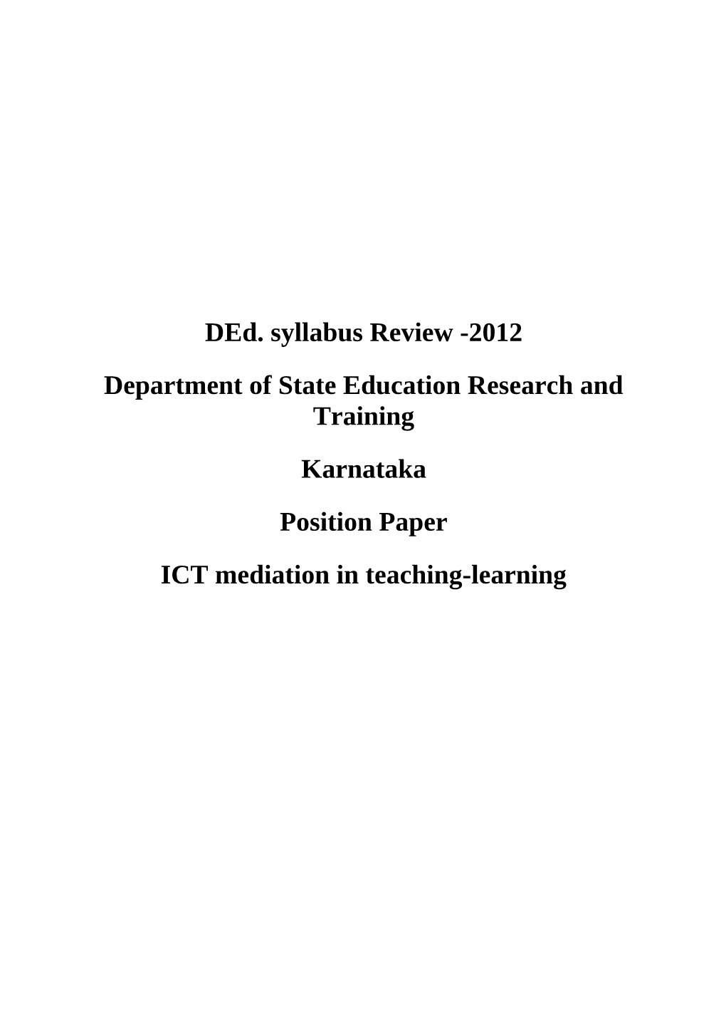 ICT Mediation in Teaching Learning