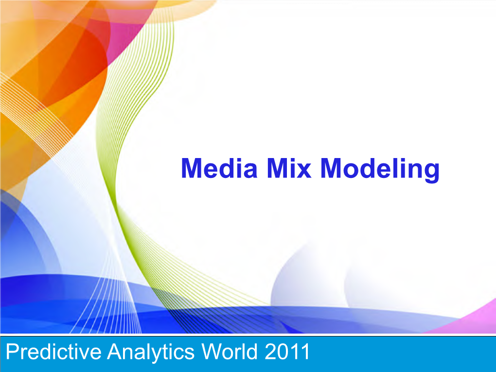 Media Mix Modeling