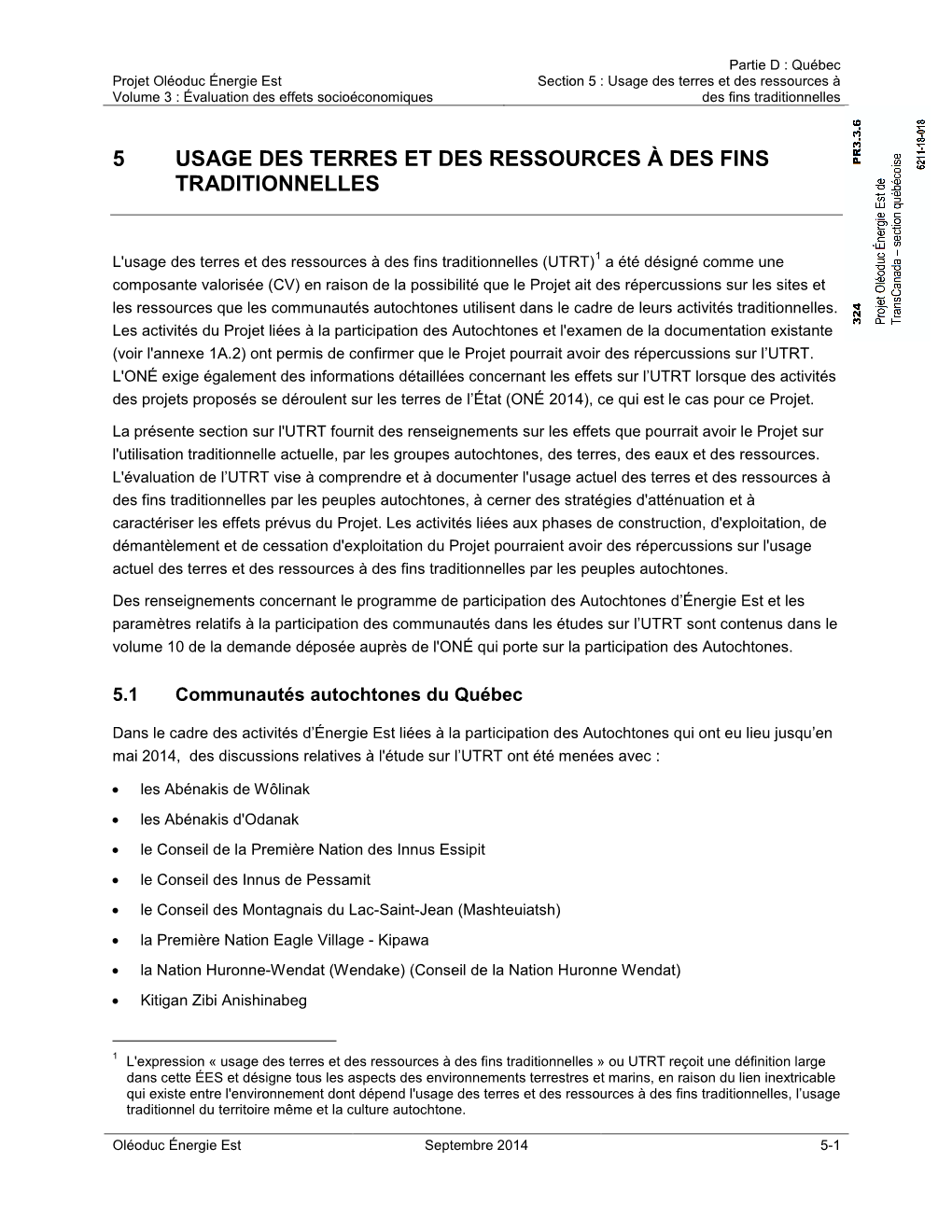 5 Usage Des Terres Et Des Ressources À Des Fins Traditionnelles