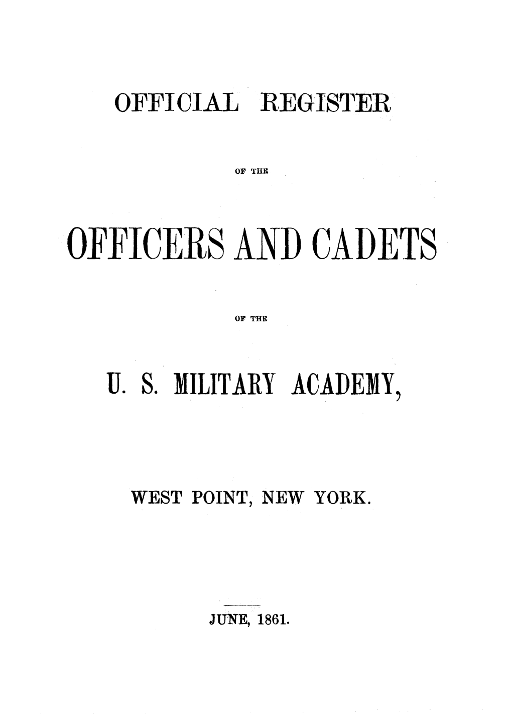 Official Register of the Officers And