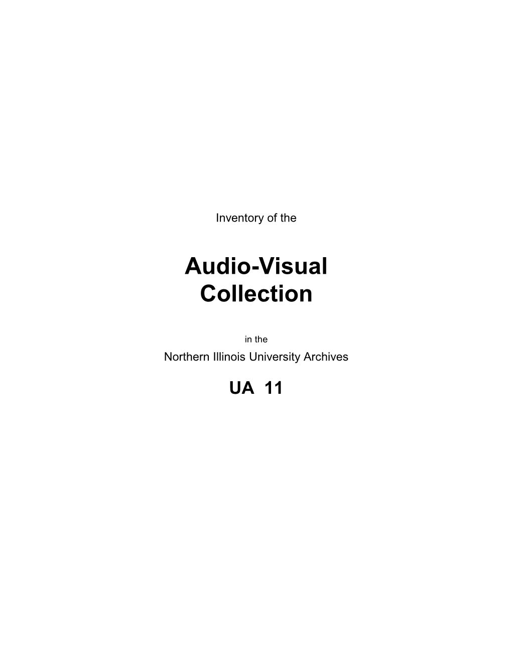 Audio-Visual Collection