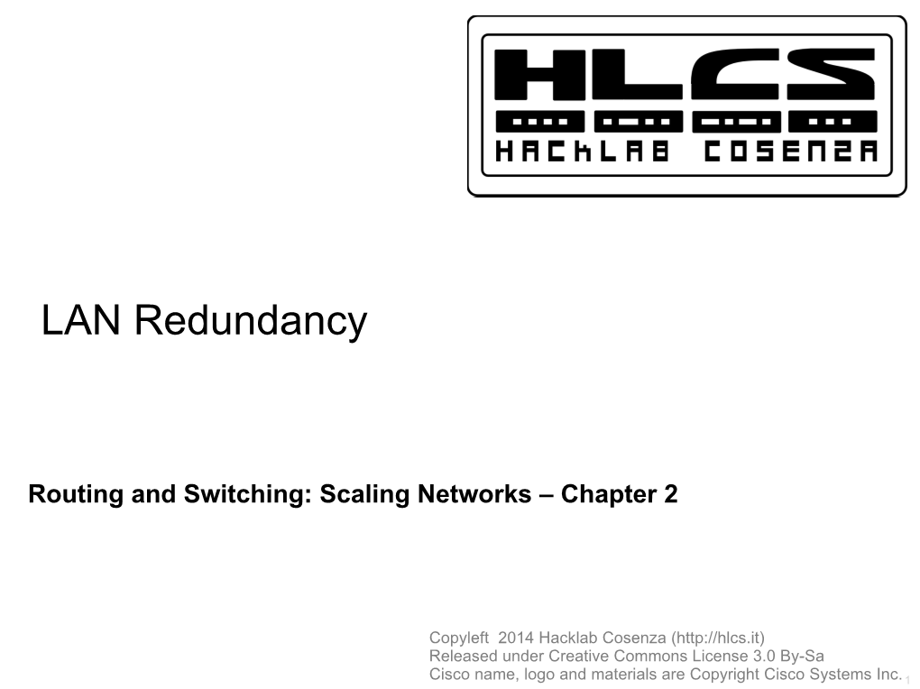 LAN Redundancy