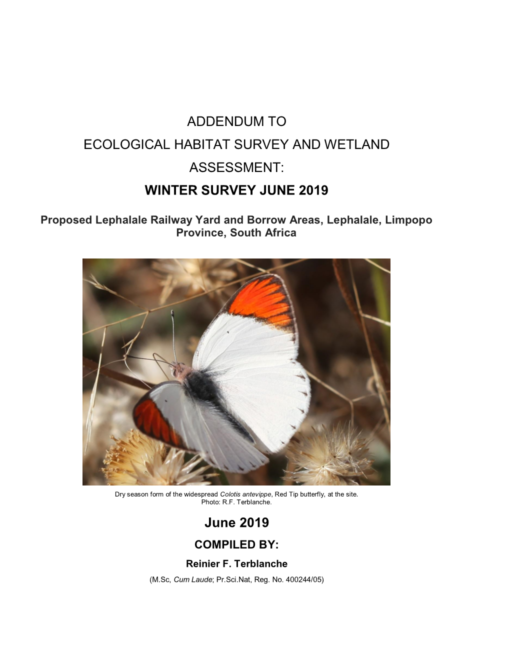 Ecological Habitat Survey and Wetland Assessment: Winter Survey June 2019
