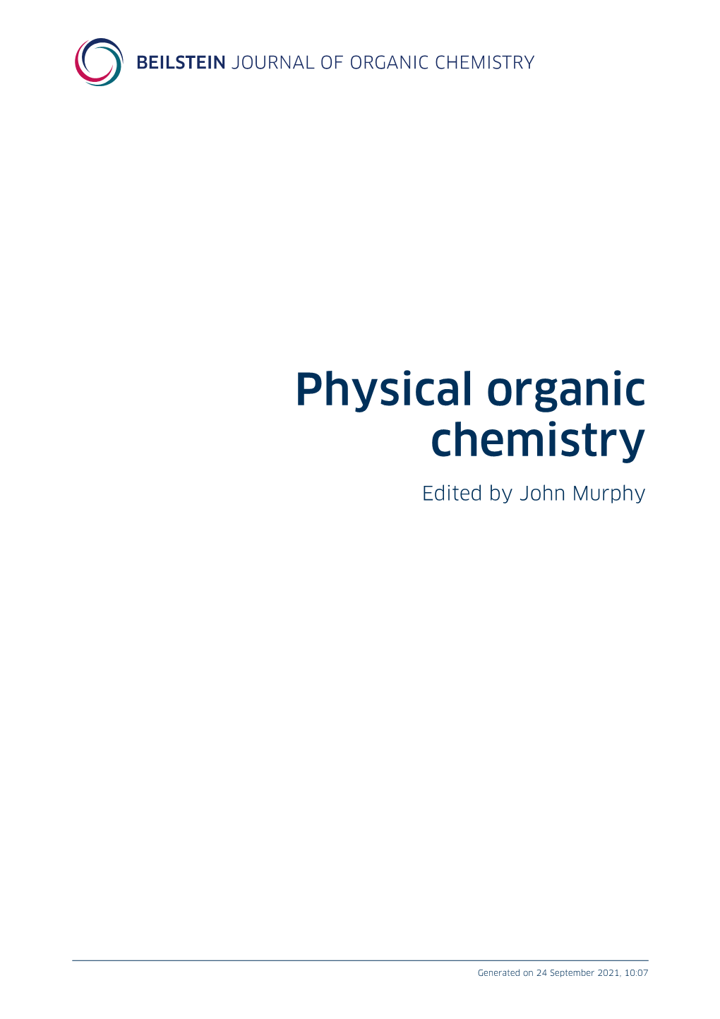 Physical Organic Chemistry