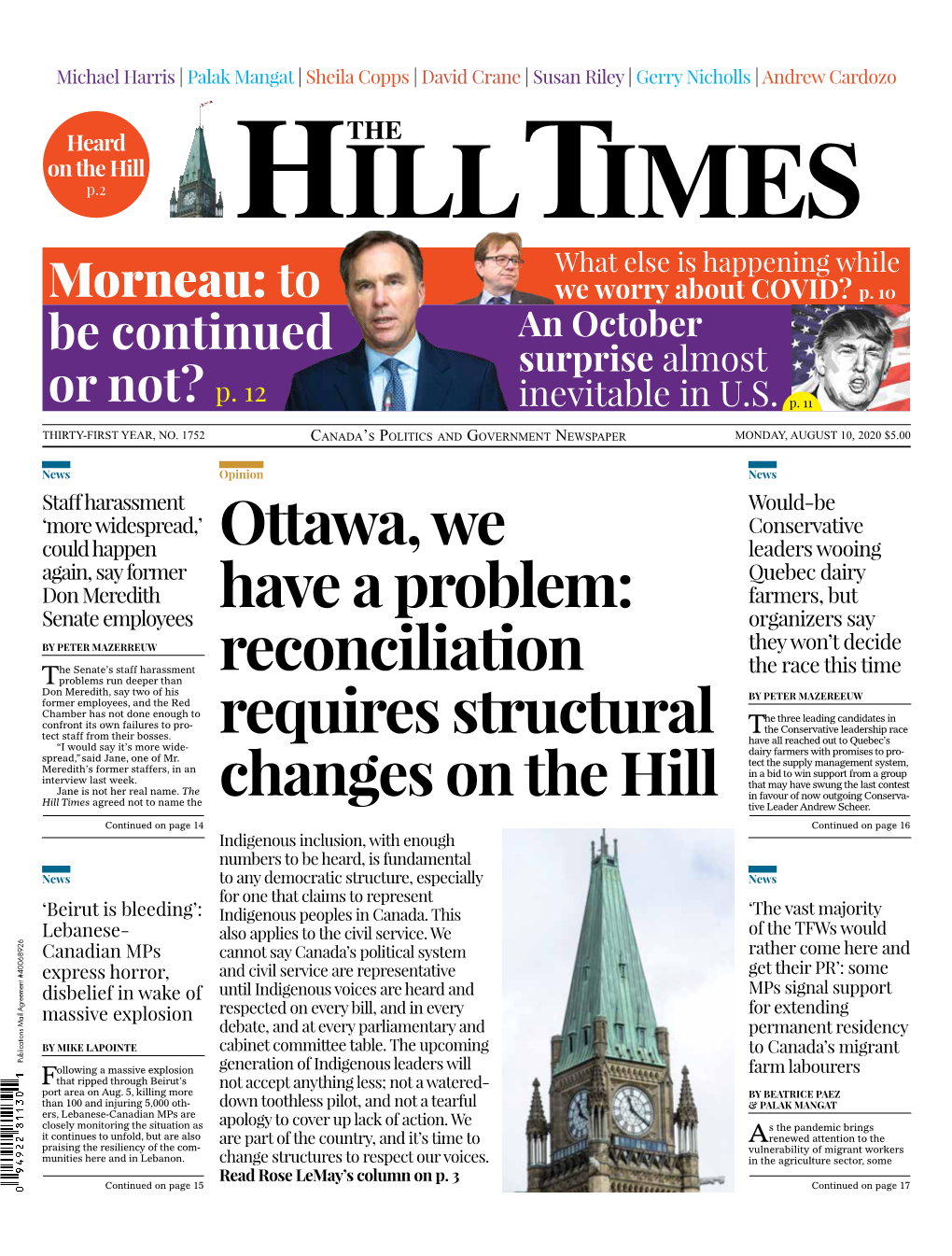 Ottawa, We Have a Problem: Reconciliation Requires Structural Changes on the Hill