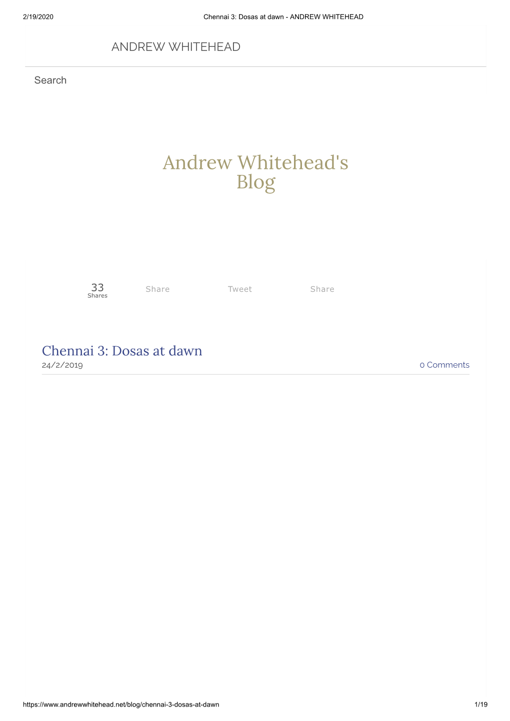 Andrew Whitehead's Blog